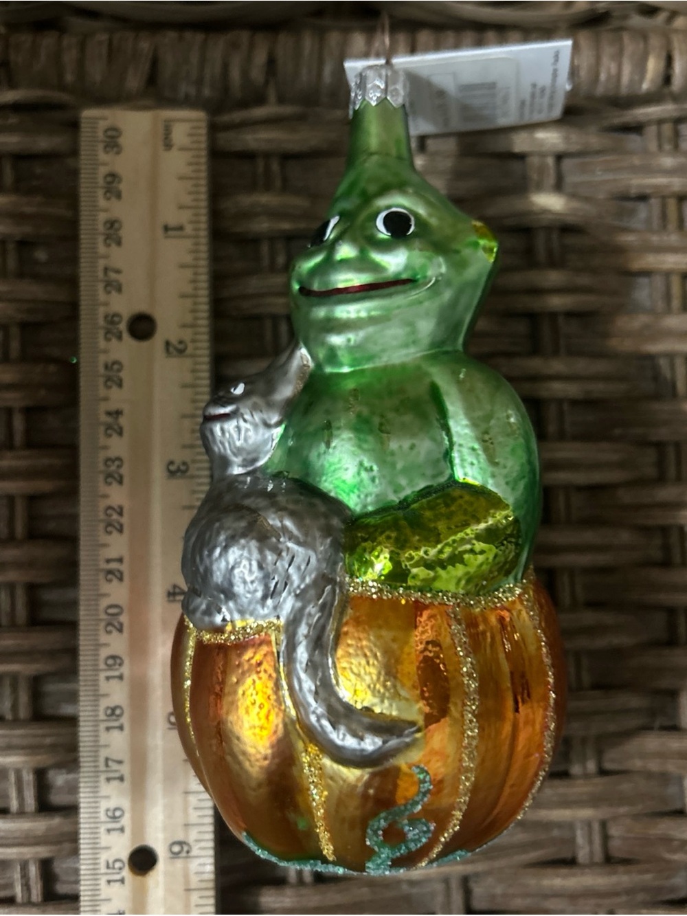 VTG  1994 Christopher Radko “Squash Man” Pumpkin Ornament Rare Made In Poland - Picture 6 of 6